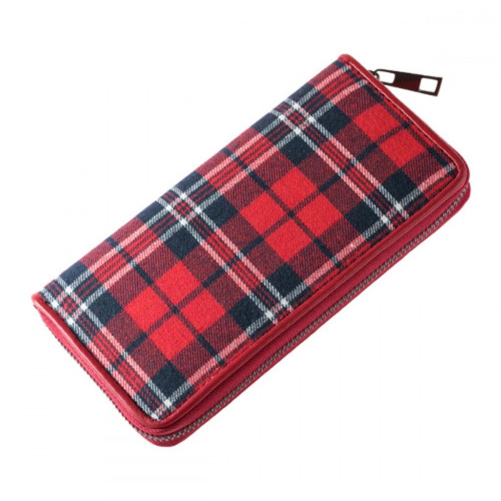Flannel Plaid Wallet (Red)